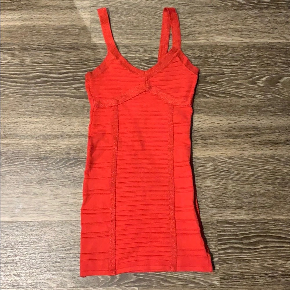Bright Bebe red mini dress